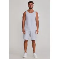 Siksilk Sweatanzug SikSilk Herren Grau Marl Vest and Shorts Set