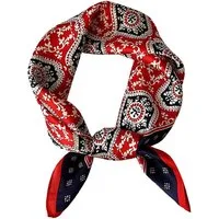 Moschen-Bayern Halstuch Halstuch Damen Herren Nickituch Seidentuch Seidenhalstuch Rot Blau