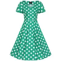 Hearts & Roses London A-Linien-Kleid Nina Polka Dot Swing Dress Rockabella Vintage Retro