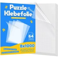OSTWOLKE Puzzle Puzzle Klebefolie selbstklebend & transparent 19x26cm, Puzzleteile