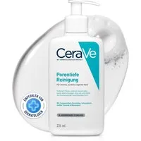 Cerave Gesichtspflege porentiefe Reinigung Gel 236 ml, gegen unreiner, zu Akne neigender Haut