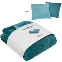 Wohndecke Doublesoft, Kuscheldecke, Deal, Kissen geschenkt!, s.Oliver, Kuscheldecke 150x200 cm, GRATIS-Zugabe:2x Kissenhülle (Reißverschluss)