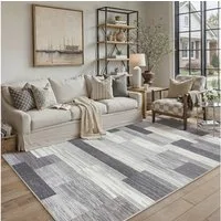 PURECOZY Teppich Kurzflor & Weich, Waschbar & Pflegeleicht, Modernes Design, Rechteckig, Höhe: 6.1 mm, geeignet für verschiedene Innenräume