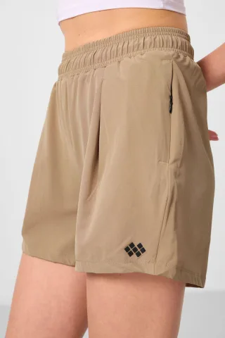Hochtaillierte Strickshorts