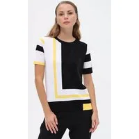 Passioni T-Shirt im Color Block-Design