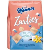 Manner Kekse, Manner Zarties Milky Vanilla knupsrige Waffeln mit Vanillecreme 200g