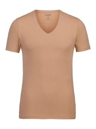 OLYMP - OLYMP Level Five Unterzieh-T-Shirt caramel - Gr. - L