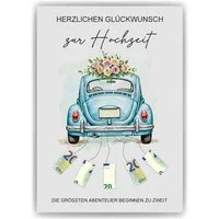 Tigerlino Poster Geldgeschenk Hochzeit Brautpaar Hochzeitsgeschenk Geld