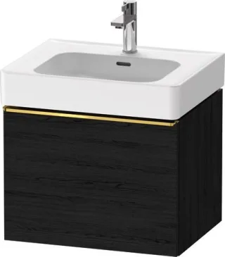 Duravit D-Neo Waschtischunterbau wandhängend Eiche Schwarz Matt 584x452x440 mm - DE4276034160000 DE4276034160000