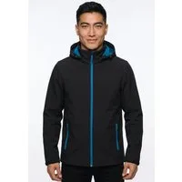 Icepeak Softshelljacke ICEPEAK BRIMFIELD mit abnehmbarer Kapuze, winddicht, wasserabweisend, atmungsaktiv