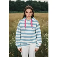salzhaut Hoodie VELOZIPEE Damen Oversized salzhaut Kapuzenpullover – bequemer Fit und nordisch klares Design