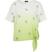 VIA APPIA Blusentop T-Shirt Rundhals 1/2 Arm Druck Schm