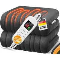 KESSER Heizdecke, aus Plüsch Kuscheldecke, GS geprüft elektrische Wärmedecke waschbar