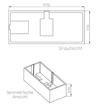 Neuesbad Wannenträger für Ideal Standard i.life Duo 180x80 SW 16144