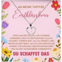 22Feels Schmuckset Einschulung Geschenk Mädchen Halskette 1. Klasse Schulanfang Schmuck (inkl. Geschenktasche, Karte(n), Poliertuch, Beutel), Echt-Silber 925/000, Karte Made In Germany