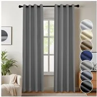 Simloveve Vorhang Gardinen Wärmeisolierende Schlafzimmer Blackout Curtain Lärmschutz (2 St), Ösen, blickdicht, Polyester, Höhe 145/175/225/245cm,2er-set Thermovorhang Verdunkelung Super Dicke