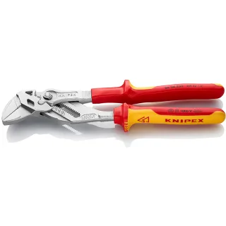 KNIPEX Zangenschlüssel verchromt isoliert, VDE-geprüft - 8606250