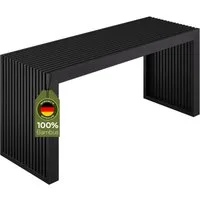 Bellamio Bank Sava aus Bambus (schwarz, bis 250 kg), für Schlafzimmer/Esszimmer/Flur, Sitzbank ohne Lehne 45x33x100 cm