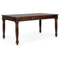 Natur24 Esstisch Esstisch Jaipur 160 x 90 x 76 cm massiver Akazie mit Design Tischbeine