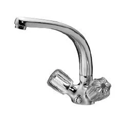 Kaja Classic Spültisch mit versenkb.r, Kette,Gussauslauf 185mm chrom, 31612-3-C 31612-3-C