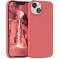 EAZY CASE Handyhülle für Apple iPhone 14 Hülle Silikon 6,1 Zoll, Schutzhülle mit Kameraschutz stoßfest telefonhülle Matt Rot / Hellrot
