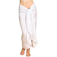 PANASIAM Sarong Pareo einfarbig in 2 Größen als Strandtuch Strandkleid Strandrock, Viskose, oder Bikini Cover-up Tuch für den Strand Schultertuch Schal Halstuch