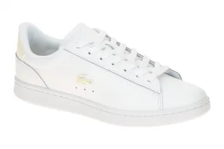 Lacoste CARNABY SET 225 WOMAN Sneaker Halbschuhe Wei? Glattleder Schlangenoptik