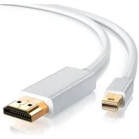 CSL Audio- & Video-Kabel, Mini DisplayPort, HDMI Typ A, (100 cm), Premium Full HD MiniDP Adapter Monitor Kabel - 1m