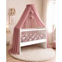 Baby Fancyroom Betthimmel Betthimmel aus 12 Meter Tüll aus 1. Klasse für Kinderbett Gitterbett, Himmel für Babybett Kinderbett