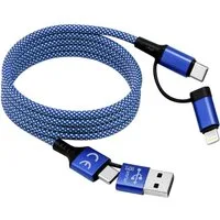 cemon USB-Ladekabel USB-C® Stecker, USB-A Stecker, Apple Lightning Stecker 1 USB-Kabel