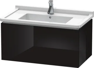 Duravit L-Cube Waschtischunterbau wandhängend Schwarz Hochglanz 820x469x408 mm - LC616504040 LC616504040