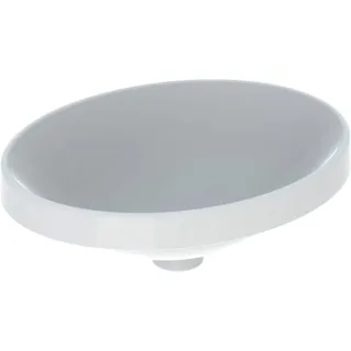 Geberit VariForm Einbauwaschtisch, oval 50x40cm, ohne Hahnloch, ohne Überlauf, KeraTect, 500711002 500711002