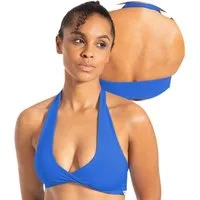 Smilodox Sport-BH Myrah Twisted, Shaped Fit Wickel-V-Ausschnitt & offener Rücken Yoga Bra, elastisches Funktionsmaterial, Ohne Bügel, Alltag & Gym