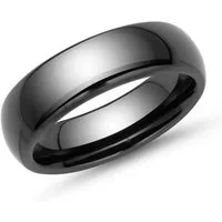 Unique Fingerring Hochwertiger kratzfester Schwarzer Keramik Ring KR0005
