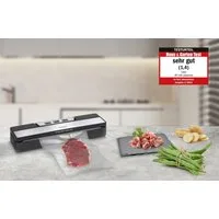 Caso Vakuumierer VR 190 advanced, Rollenbreite 30 cm, 100W, Schweißnaht bis zu 30 cm Breite, Inkl. 10 Profi-Beutel (20x30 cm)