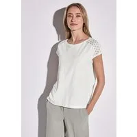 STREET ONE Spitzenshirt im soften Baumwoll-Mix
