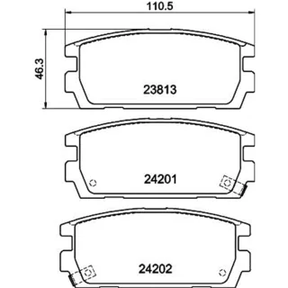 Hella Bremsbel?ge hinten Hyundai Terracan
