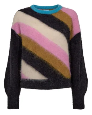 Nümph - Pullover - Nusuri beige/blau/pink - Gr. - S