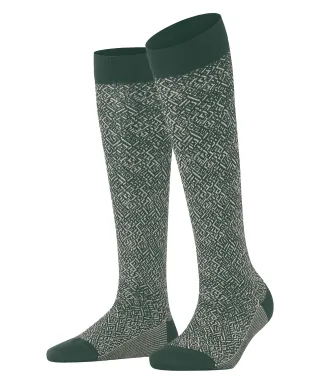 FALKE - FALKE Snow Glitter Damen hunter green - Gr. - 36.5