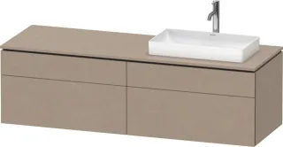 Duravit L-Cube Konsolenwaschtischunterbau wandhängend Leinen Matt 1620x550x482 mm - LC4871R75750000 LC4871R75750000