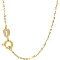 HOPLO Goldkette Goldkette Ankerkette diamantiert Halskette 0,8mm 36cm 333-8 Karat Gold, Made in Germany