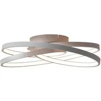 Brilliant Deckenleuchte Labyrinth, LED wechselbar, Warmweiß, Ø 39,5 cm, ineinandergreifende Kreise, Metall/Acryl