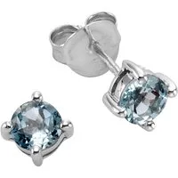 Firetti Paar Ohrstecker Schmuck Geschenk, Ohrringe Solitär, Silber 925, mit Blautopas (behandelt)