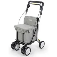 RUSSKA Einkaufstrolley Carlett Senior Comfort Einkaufstrolley grau 29 L mit Sitz, 29 l