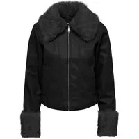 ONLY Lederimitatjacke ONLBAZ FAUX LEATHER FUR JACKET CC OTW Lederimitat