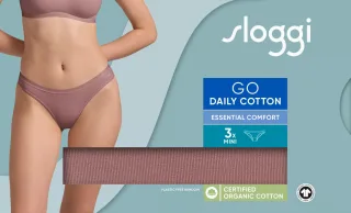 sloggi - sloggi GO Daily Cotton Mini 3P cacao - Gr. - XL