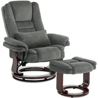 MCombo Relaxsessel 360°Drehbarer Fernsehsessel mit Hocker TV-Sessel 9099 (Relaxsessel mit Hocker), mit Relaxfunktion