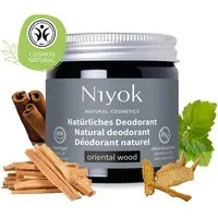 Niyok Deo-Creme 2-in-1 anti-transpirant, Schutz vor Geruch & Schweiß, ohne Alluminium, Oriental Wood, Deodorant Creme Unisex, Feste Deo Creme, vegan