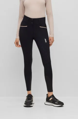 Reithose BO Hailey High Waist Summer Damen, Vollgrip