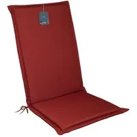 LILENO HOME Hochlehnerauflage Gartenstuhl Auflage, bequeme Sitzauflage für Gartenmöbel, Stuhlkissen, (1er Set), Polsterauflage Rot, Stuhlauflagen, Auflagen Hochlehner